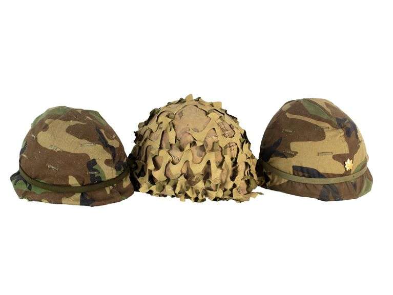 (3) Vintage Military US M1 Helmets