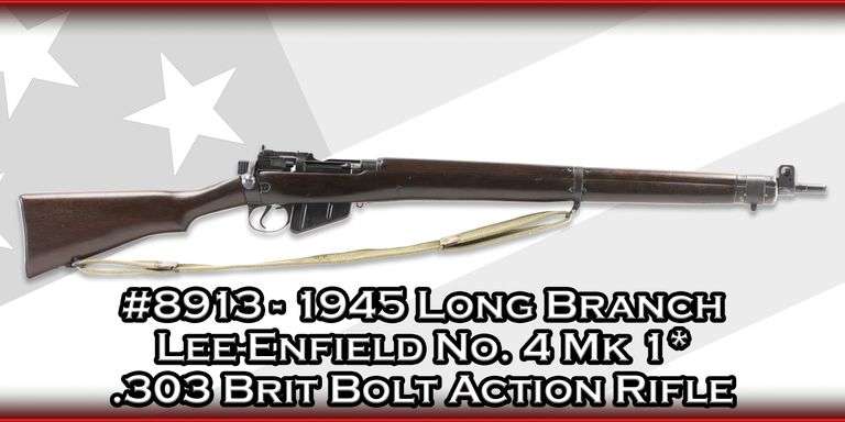 1945 Long Branch  Lee-Enfield No. 4 Mk 1*  .303 Brit  Bolt Action Rifle