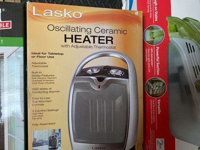Electric Heater, Dirt Devil Scrubber, (2) Screen Doors
