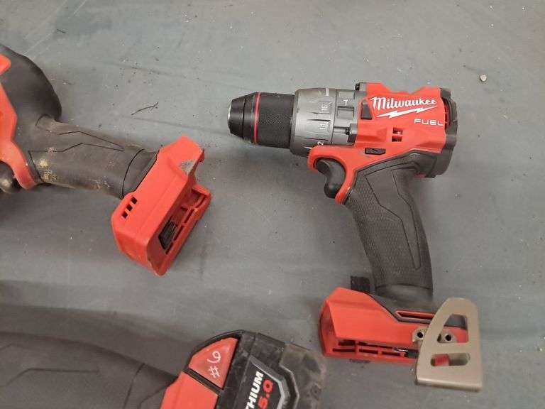 Cordless Milwaukee1/2 in. Drill, Hackzall Reciprocating Saw, and Drill