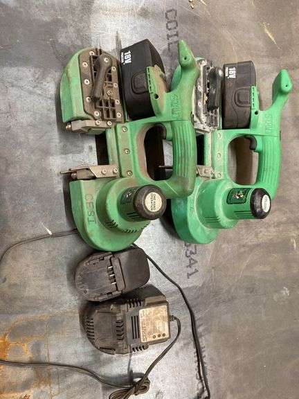 (2) Stout Brand X-Brand Cordless Bandsaws