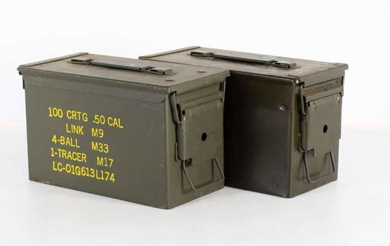 2 Military Ammo Cans