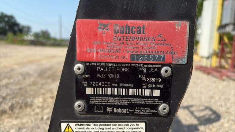 Bobcat 48” HD Pallet Forks