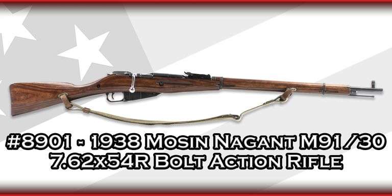 1938 Mosin Nagant  M91/30  7.62x54R  Bolt Action Rifle
