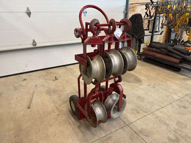 Custom Made Cart w/ Wire Sheave Pulleys