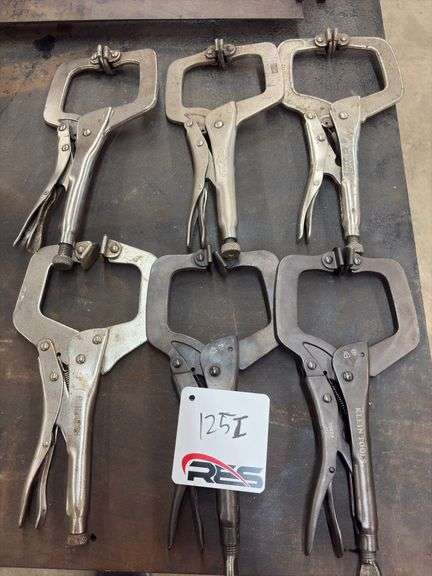 (6) Welding Vise Grip Pliers