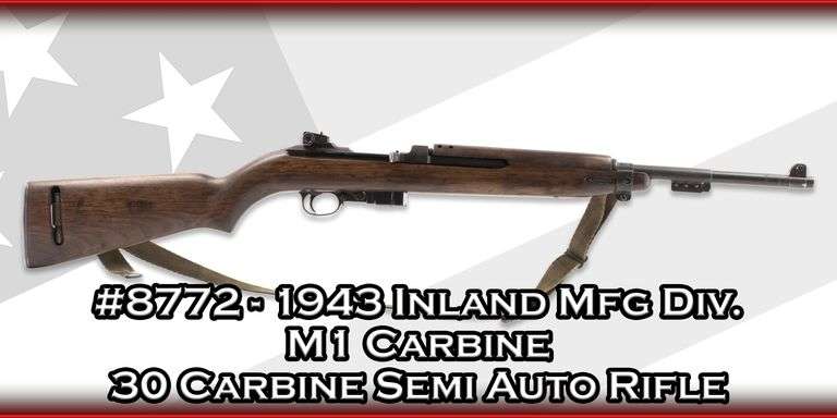 1943 Inland Mfg Div.   M1 Carbine  30 Carbine  Semi Auto Rifle