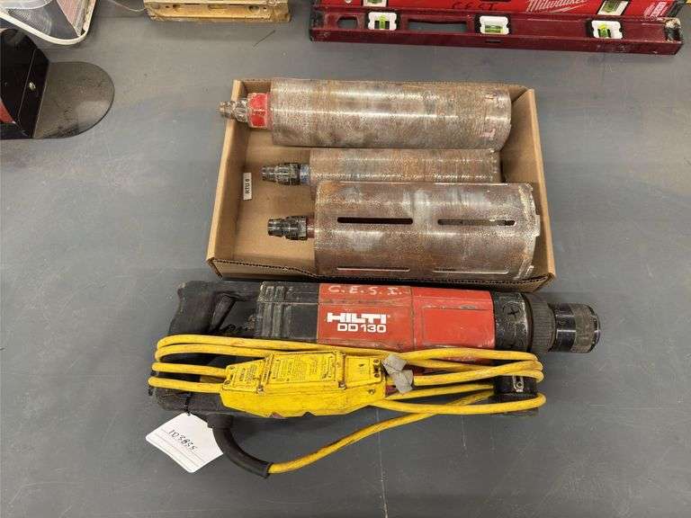 HILTI DD130 Coring Drill with 3”, 3.5”, 5” Bits
