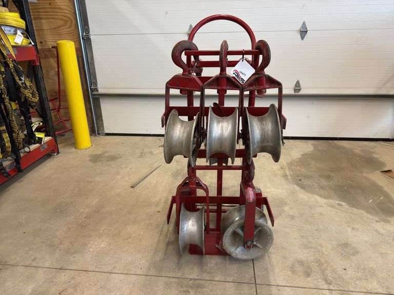 Custom Made Cart w/ Wire Sheave Pulleys