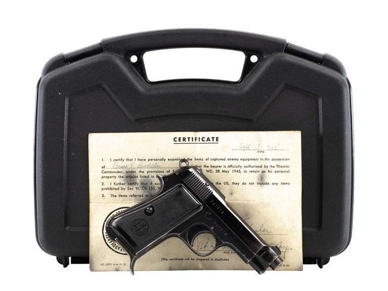1939 P. Beretta  Captured Model of 1934  380 Acp  Semi Auto Pistol