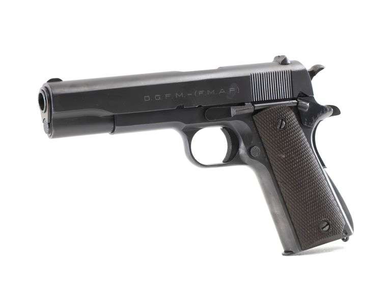 Argentina   Colt Sistema Modelo 1927  45 Acp  Semi Auto Pistol