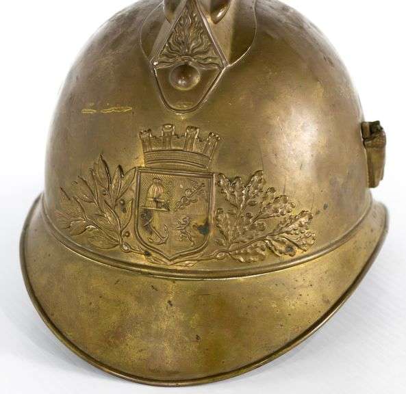WW1 Era French Fire Brigade Adrien Helmet