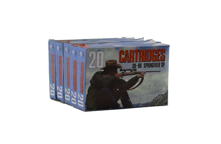 100rds Barnul Ammunition Russia 30-06 SPRG 168gr Soft Point Ammo