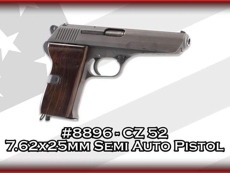 CZ  52  7.62x25mm  Semi Auto Pistol