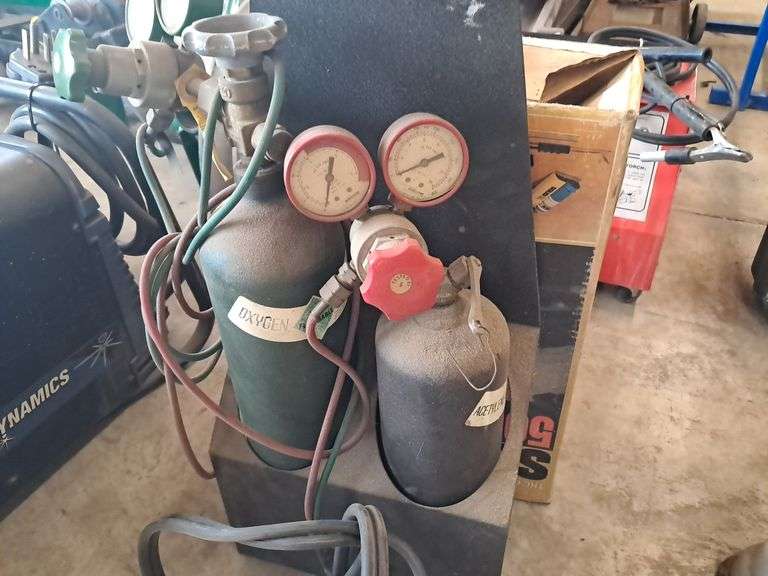 Solid  OX 500 Braze/Weld Outfit and Oxygen & Acetylene Tanks