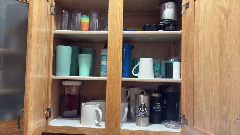 Assorted Cups, Mugs, & Magic Bullet Blender
