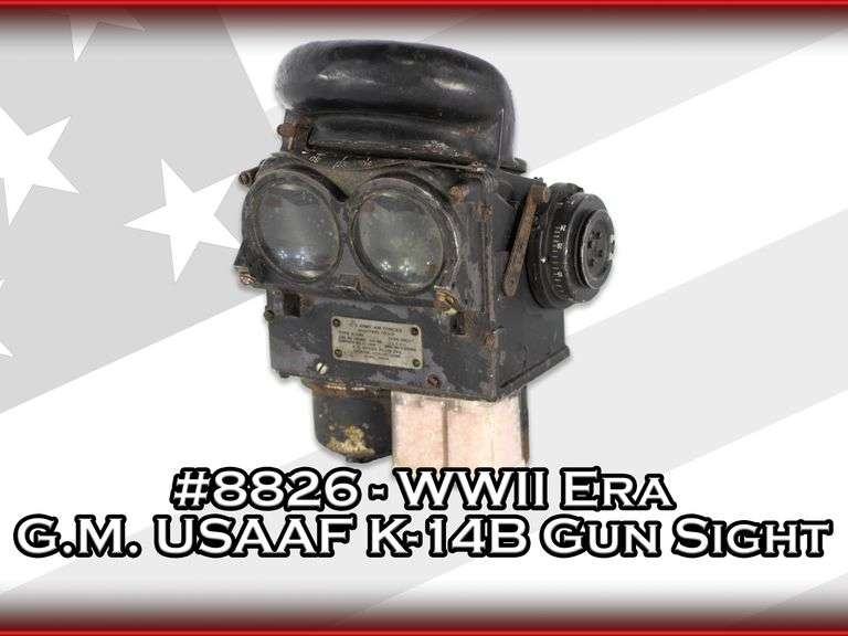 WWII Era General Motors USAAF K-14B Gun Sight