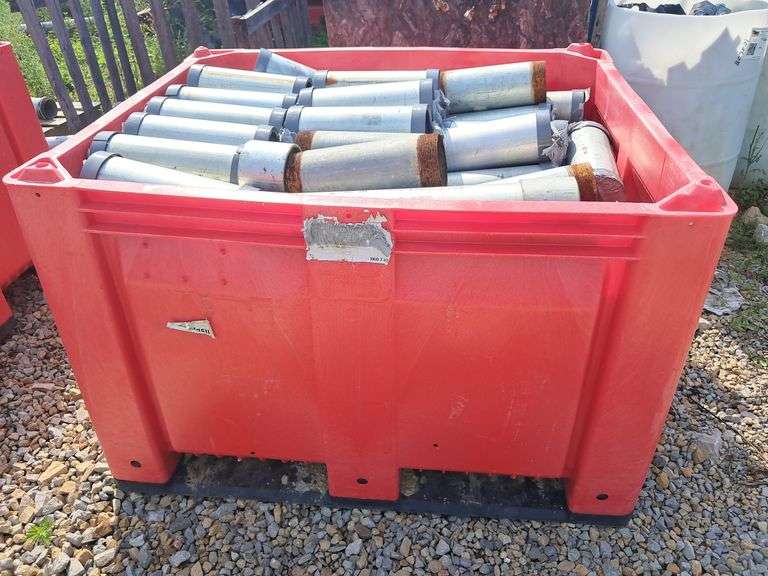Tote of 12” X 4.5” Pre-Cut Pipe Connectors