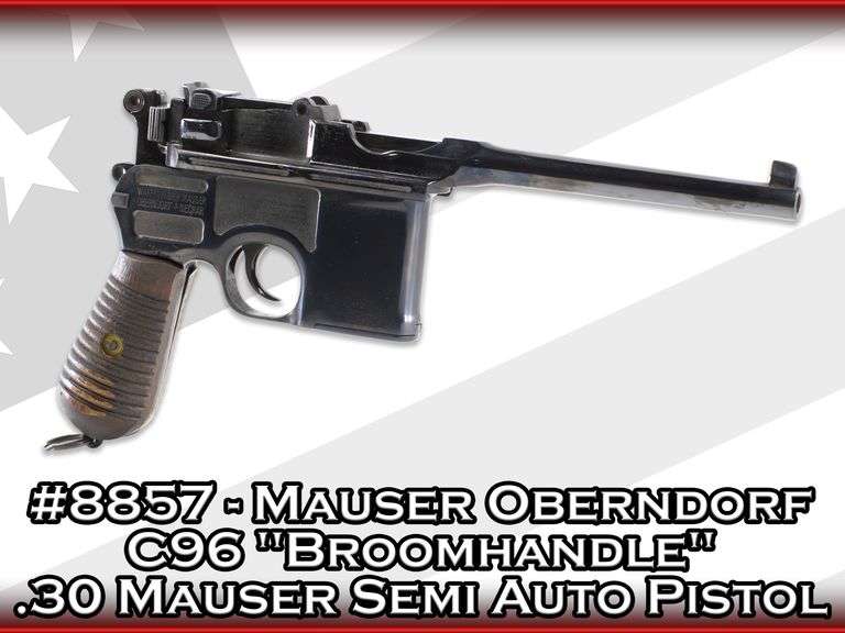 Mauser Oberndorf  C96 "Broomhandle"   .30 Mauser  Semi Auto Pistol