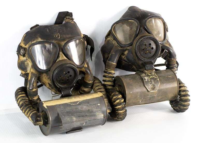 USN Marked Gas Masks