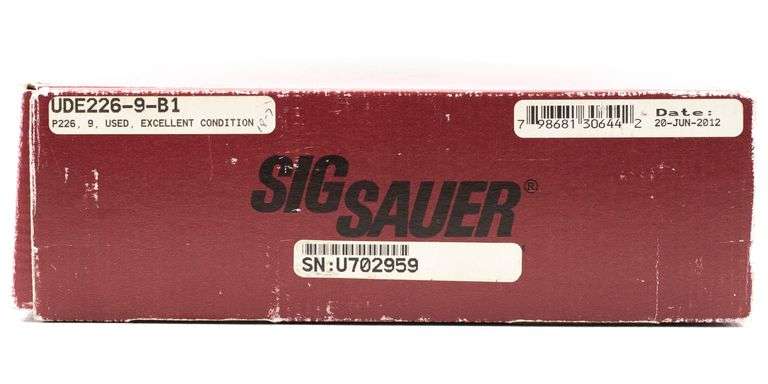 Sig Sauer  P226 Stainless   9mm   Semi Auto Pistol