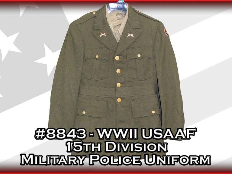 WWII USAAF 15th Division Military Police Uniform