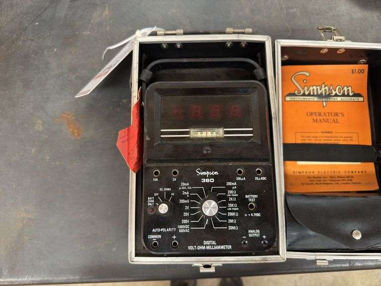 Simpson 360 Digital Volt-Ohm-Milliammeter
