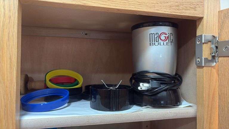 Assorted Cups, Mugs, & Magic Bullet Blender