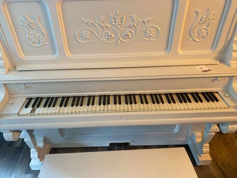 White Painted Piano