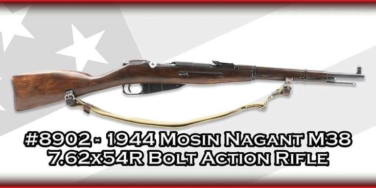 1944 Mosin Nagant  M38  7.62x54R  Bolt Action Rifle