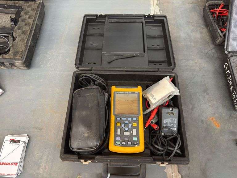 Fluke 123 Scopemeter Kit w/ Fluke 80i-1000s AC Current Probe