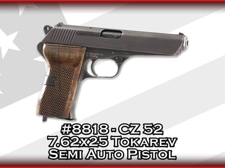 CZ  52  7.62x25 Tokarev   Semi Auto Pistol