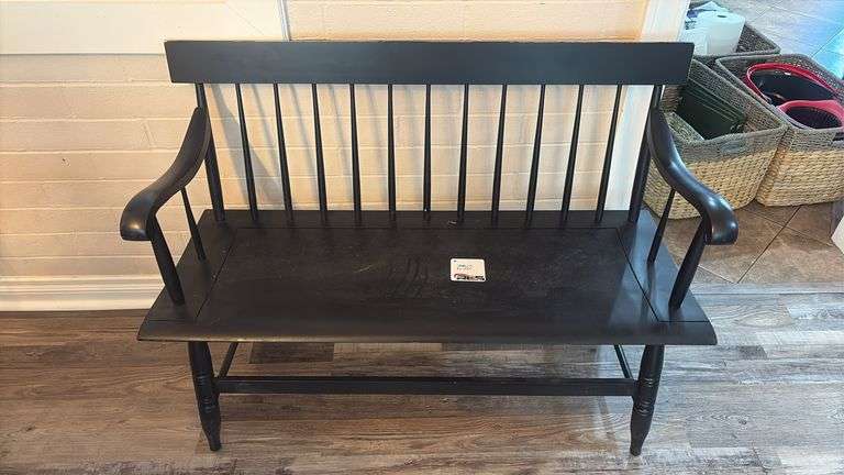 24” Old Town Clock & 45” Wooden Bench