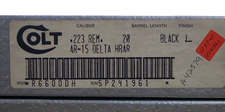 Rare Colt  AR-15 A2 Delta HBAR Sporter  223 Rem  Semi Auto Rifle