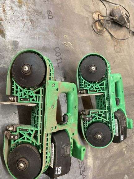 (2) Stout Brand X-Brand Cordless Bandsaws