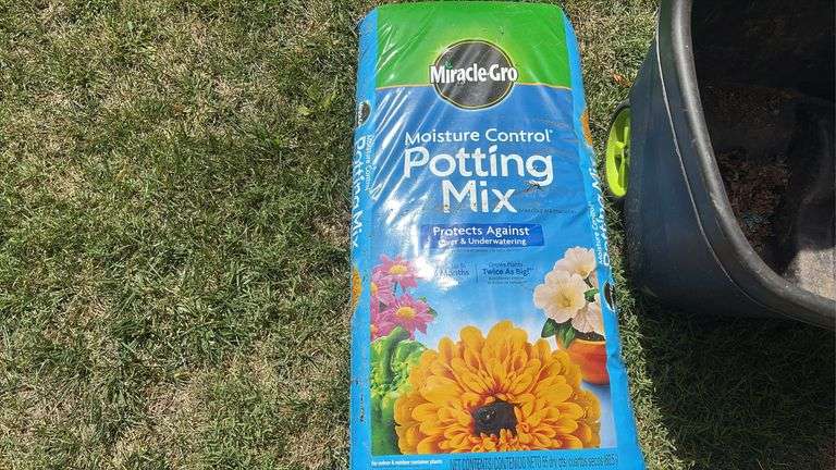 Easy Go XL Multipurpose Cart & Bag of Potting Soil