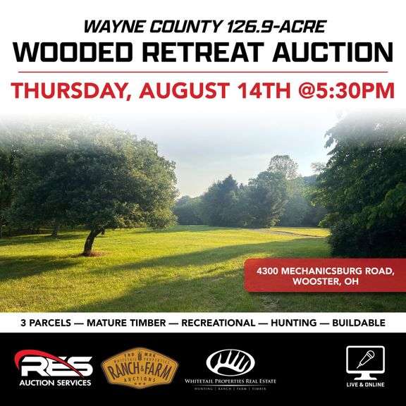 Wayne County 126.9-Acre Wooded Retreat Auction