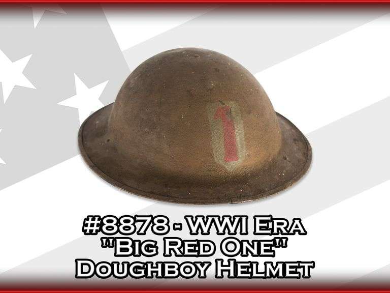 WWI Era "Big Red One" Doughboy Helmet