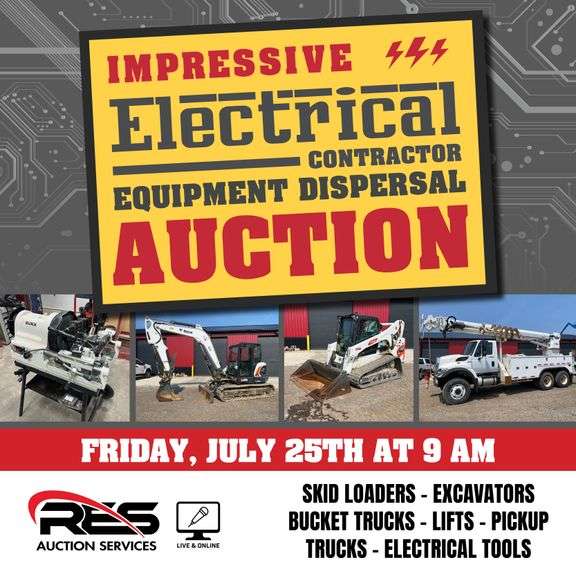 Impressive Electrical Contractor Equipment Dispersal Auction 