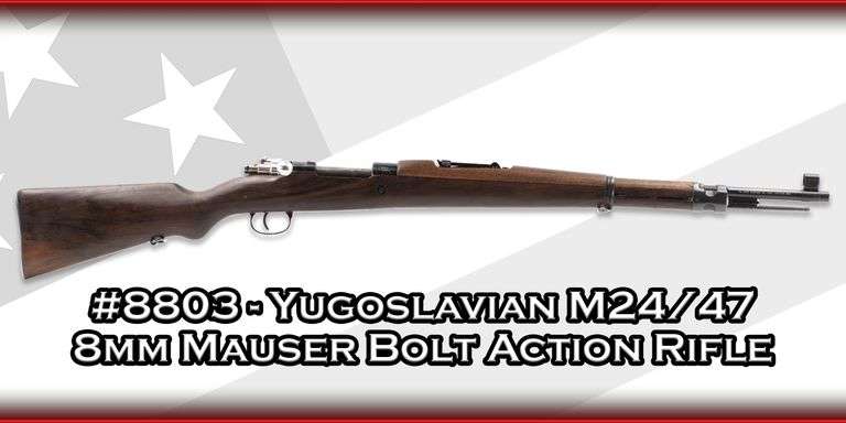 Yugoslavian  M24/47  8mm Mauser  Bolt Action Rifle