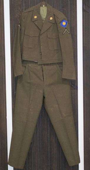 WWII U.S. Army 40th Infantry "Sunshine" Division Uniform