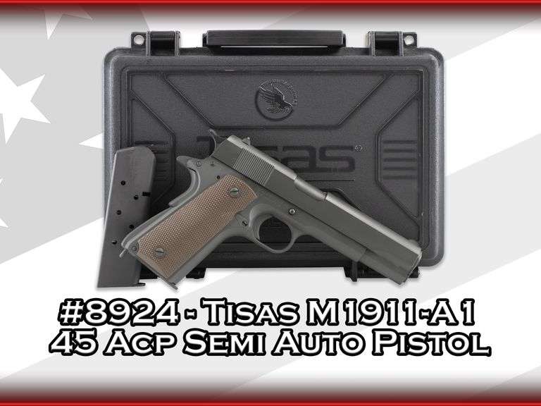 Tisas  M1911-A1  45 Acp  Semi Auto Pistol