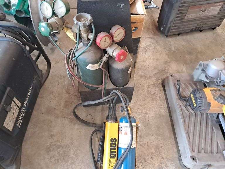 Solid  OX 500 Braze/Weld Outfit and Oxygen & Acetylene Tanks