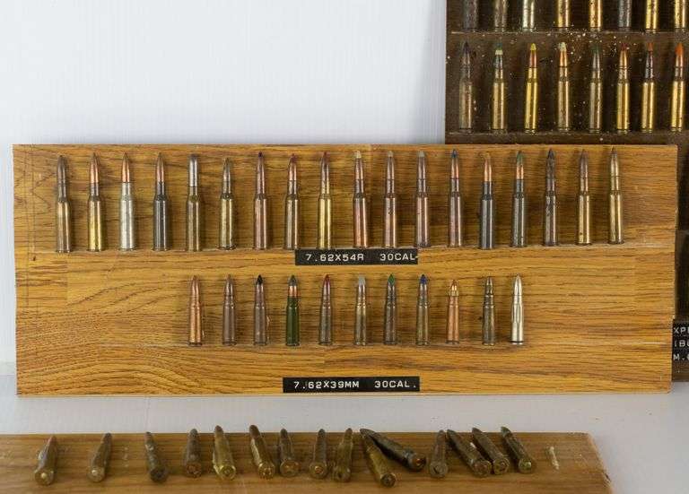 Assorted Small Arms Military Ammunition Boards