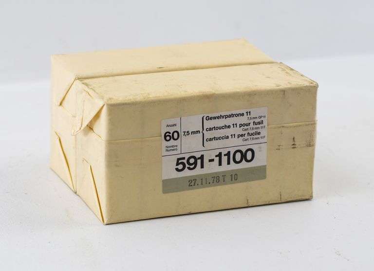 120rds 7.5 X 55 Swiss Surplus Ammo