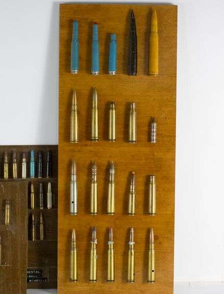 Assorted Small Arms Military Ammunition Boards
