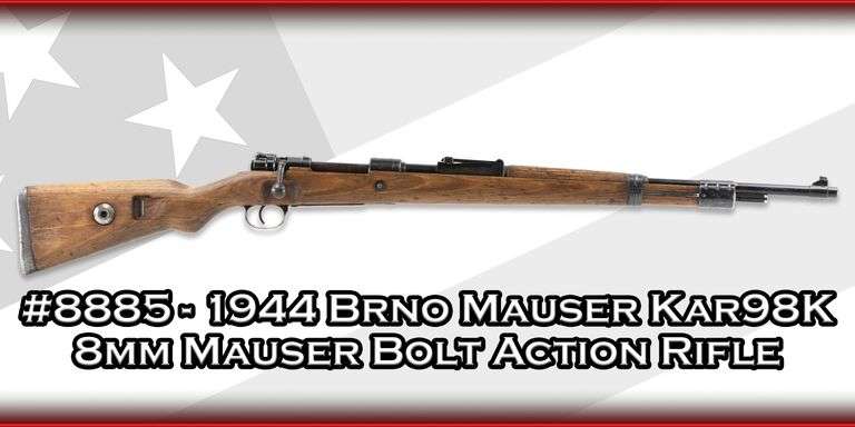 1944 Brno Mauser   Kar98K  8mm Mauser  Bolt Action Rifle