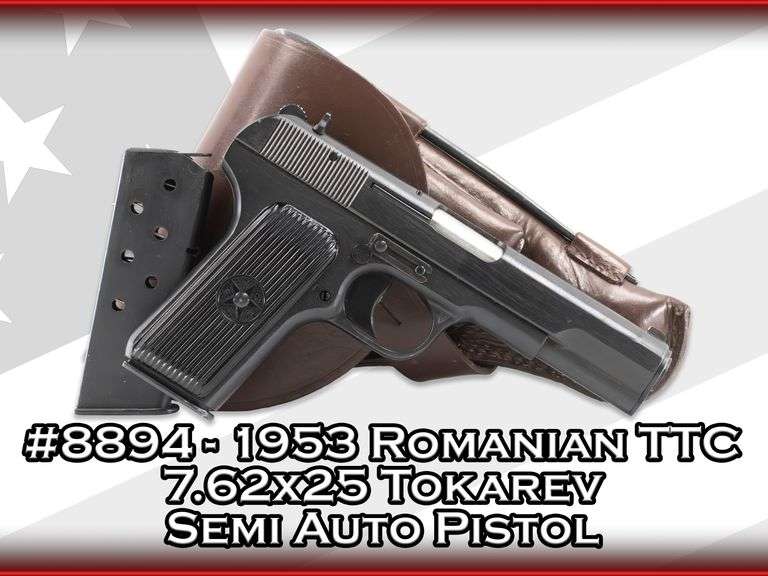 1953 Romanian   TTC  7.62x25 Tokarev   Semi Auto Pistol