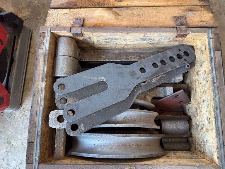 Wooden Greenlee Box w/ Various Shoes