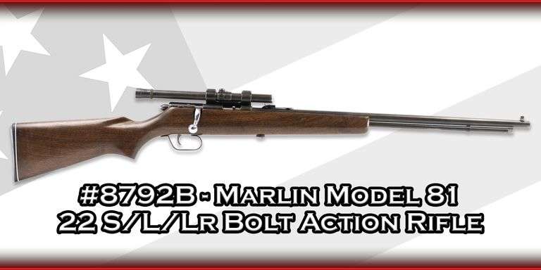 Marlin   Model 81  22 S/L/Lr  Bolt Action Rifle
